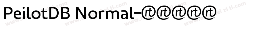 PeilotDB Normal字体转换